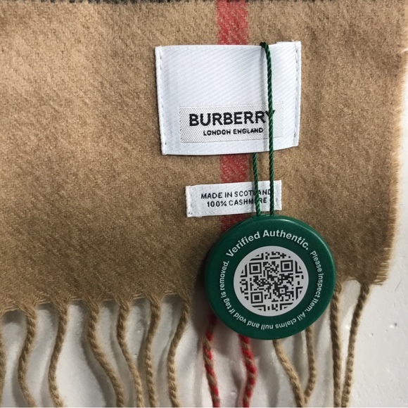 Burberry Check Cashmere Tassel Scarf, Size 66.1" x 11.8" - Archive Beige - Picture 5 of 13